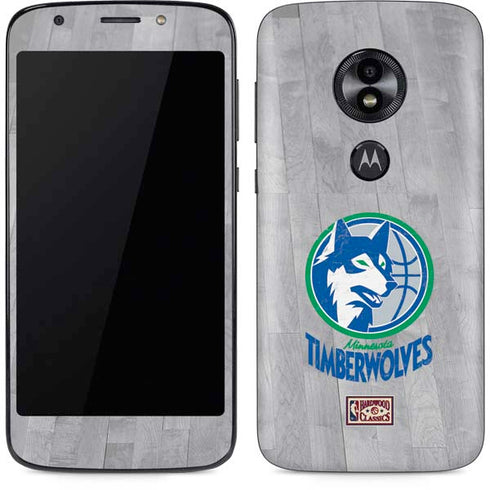 NBA Minnesota Timberwolves Hardwood Classics Moto E5 Play Skin